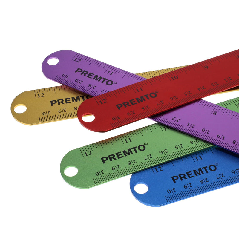 Premto S1 Aluminium Ruler 30cm - Caterpillar Green