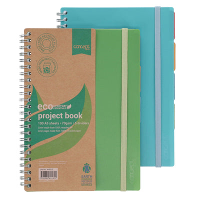 Concept Green A5 Project Book - 100 Sheets - Green