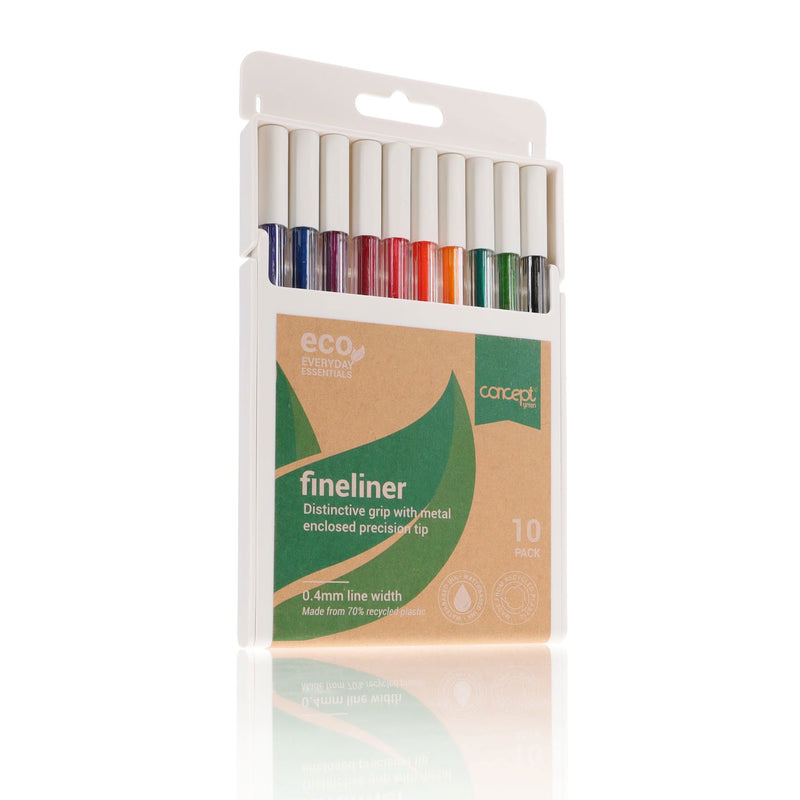 Concept Green Fineliners - 0.4mm - Pack of 10