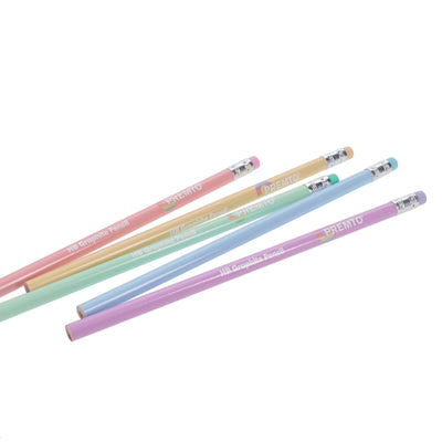 Premto Pastel HB Pencils With Eraser Tip - Pack of 5