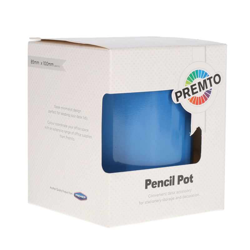 Premto Tin Pencil Pot - Printer Blue