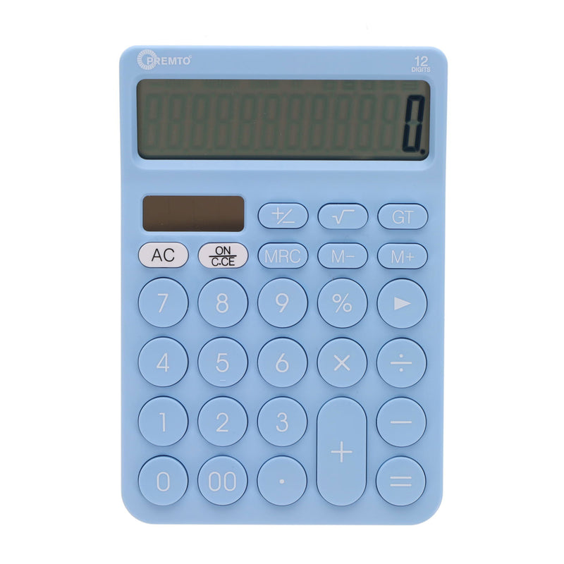 Premto Desktop Calculator - Pastel - Cornflower Blue