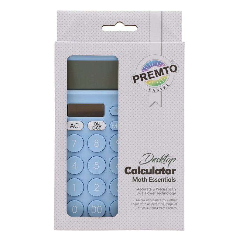 Premto Desktop Calculator - Pastel - Cornflower Blue