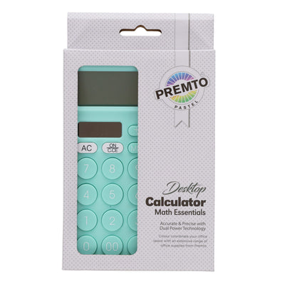 Premto Desktop Calculator - Pastel - Mint Magic