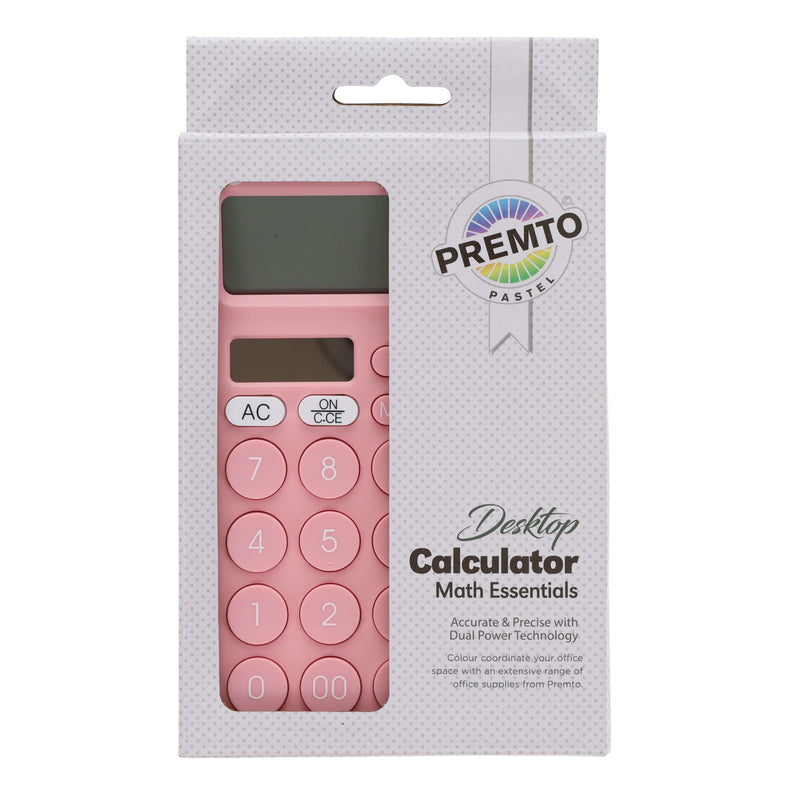 Premto Desktop Calculator - Pastel - Pink Sherbet