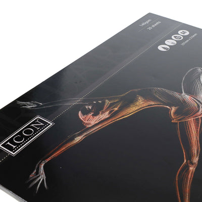 Icon A4 Black Paper - 140gsm - 20 Sheets