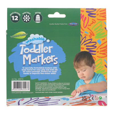 World of Colour Washable Toddler Markers - Pack of 12