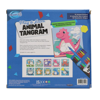 Clever Kidz Play & Learn Animal Tangram - 102 Pieces