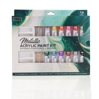 Icon Metallic Acrylic Paint Kit