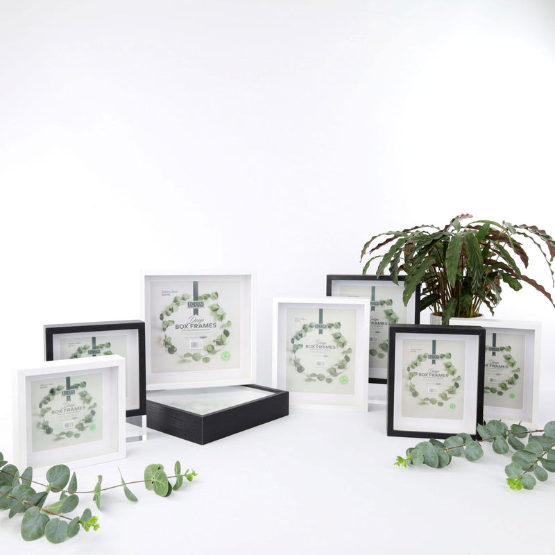 Icon Deep Box Frame - White - 16cm X 16cm