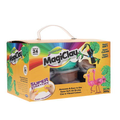 World of Colour Super Stretchy Magiclay - 15g Tubs - Set of 24