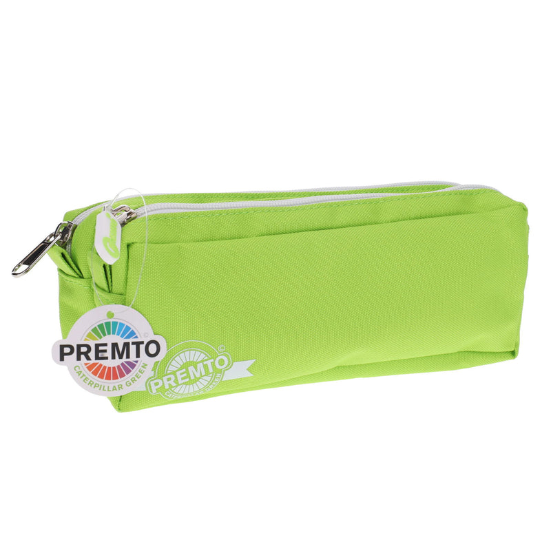 Premto 2 Pocket Pencil Case - Caterpillar Green