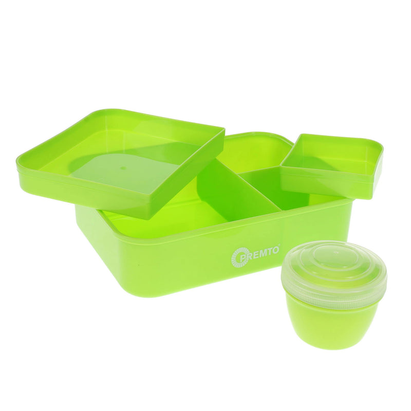 Premto Meal Box With Multicompartments - Caterpillar Green