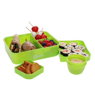 Premto Meal Box With Multicompartments - Caterpillar Green