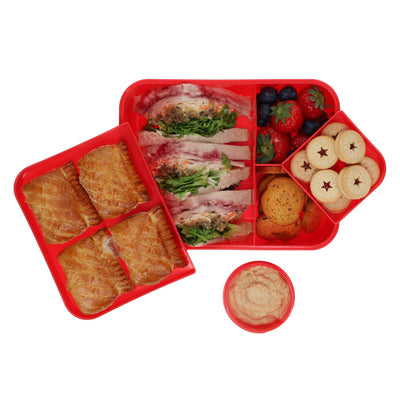 Premto Meal Box With Multicompartments - Ketchup Red