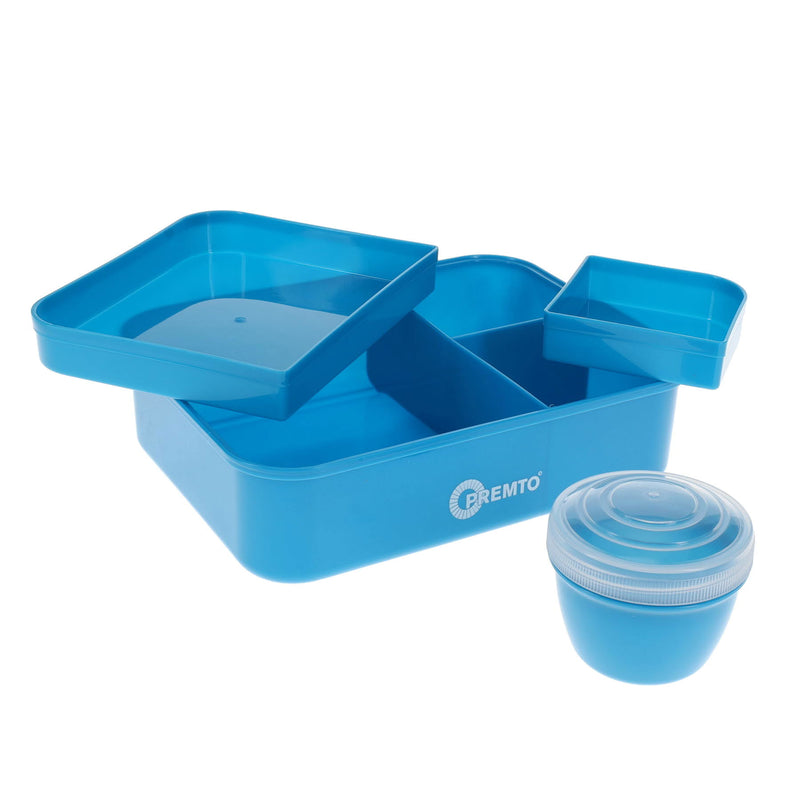 Premto Meal Box With Multicompartments - Printer Blue