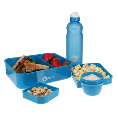 Premto Meal Box With Multicompartments - Printer Blue