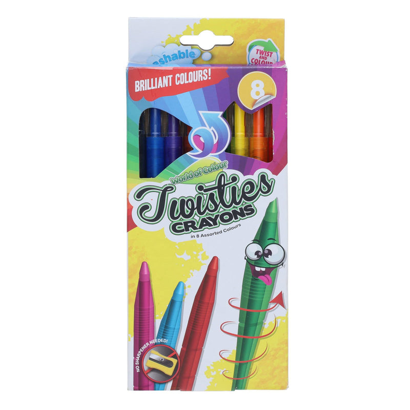 World of Colour Twisties Crayons - Pack of 8