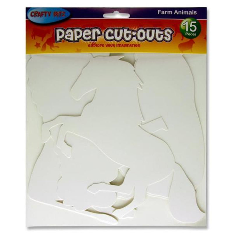 Crafty Bitz Cutouts - Farm Animals - Pack of 15