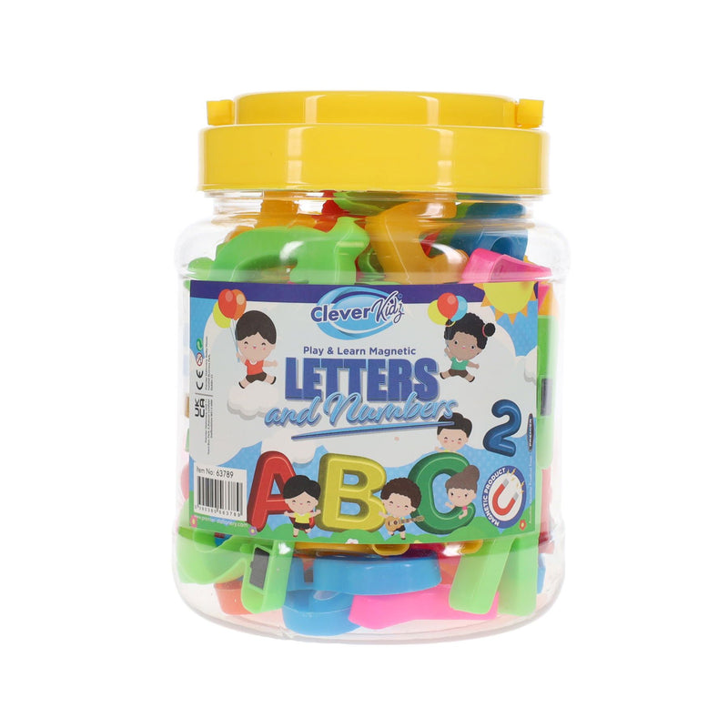 Clever KidszTub 68 Magnetic Abc Letters & Numbers
