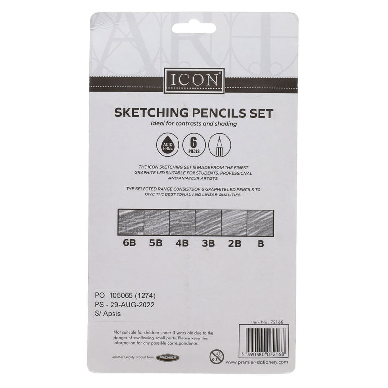 Icon Highest Quality Sketching Pencil Set Set in Tin