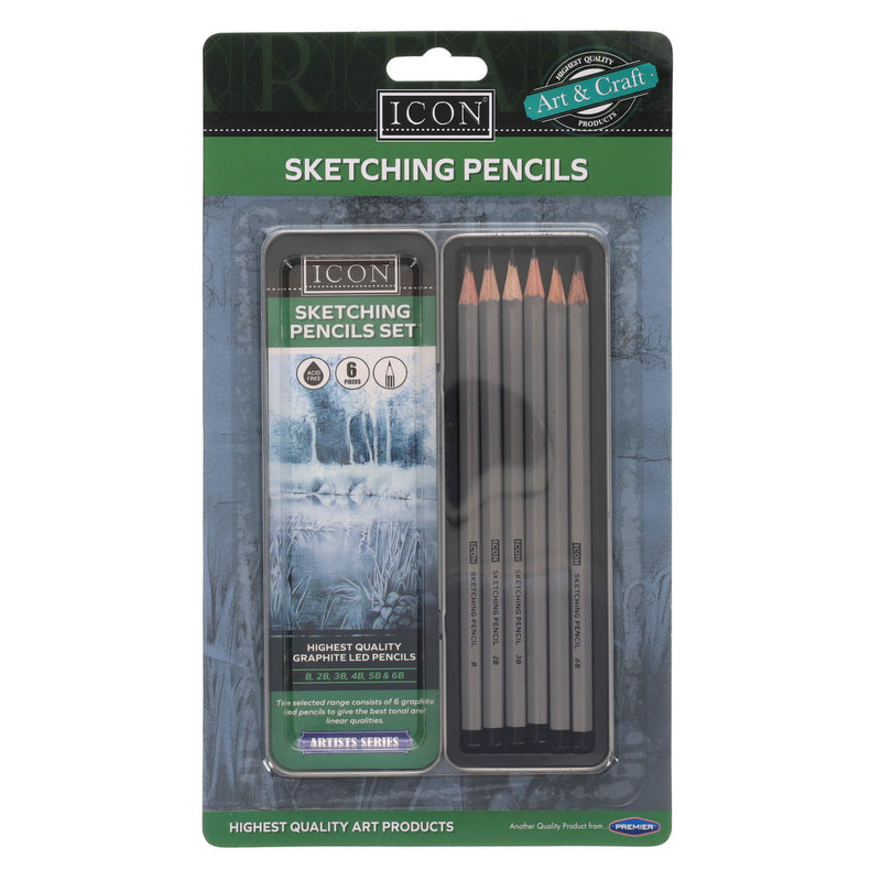Icon Highest Quality Sketching Pencil Set Set in Tin