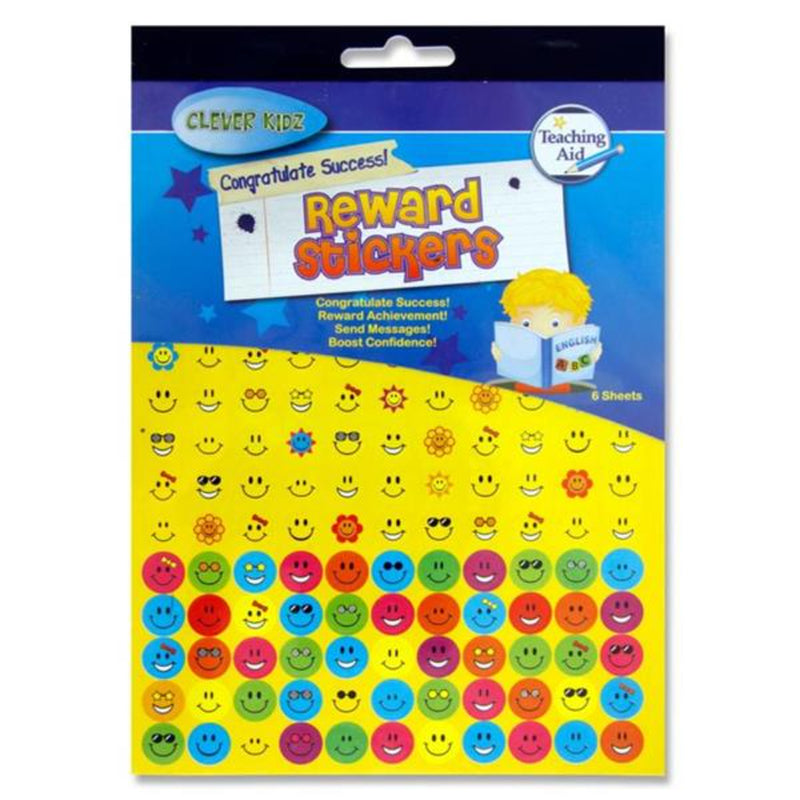 Clever Kidz Reward Stickers - 6 Sheets