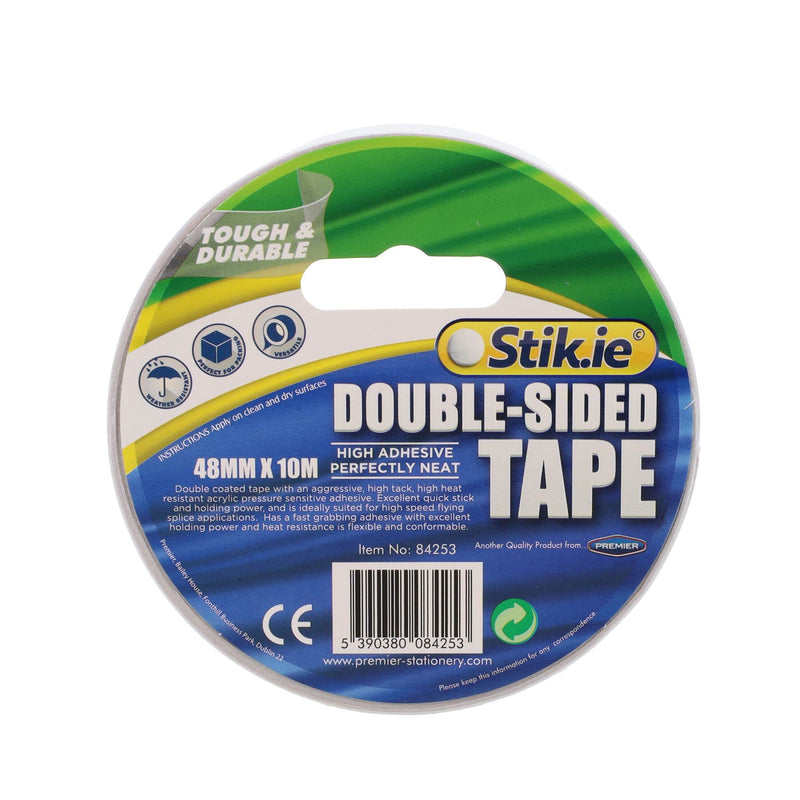 Stik-ie High Adhesive Double Sided Tape 10m x 48mm