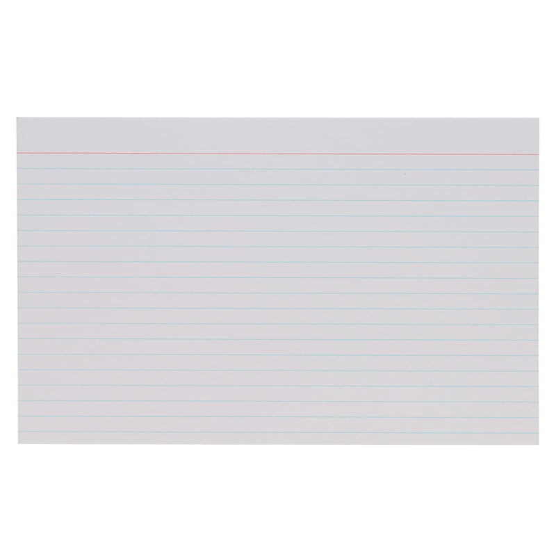 Concept 8 x 5 Ruled Record Cards - White - Pack of 100