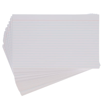 Concept 8 x 5 Ruled Record Cards - White - Pack of 100