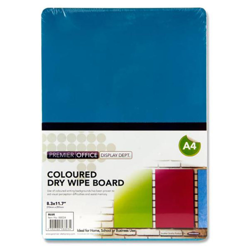 Premier Office A4 Dry Wipe Board - Blue
