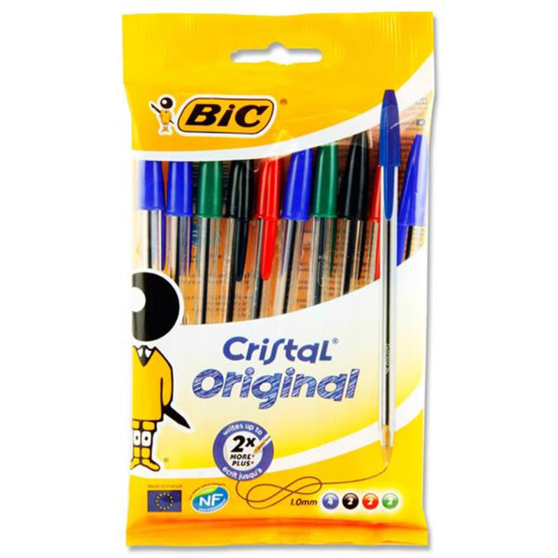 BIC Cristal Ballpoint Pens - Original - Pack of 10