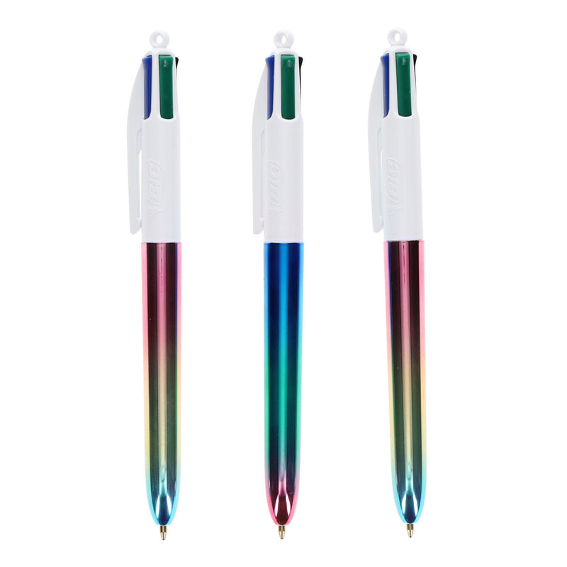 BIC 4 Colour Ballpoint Pens Gradient Design - Pack of 3