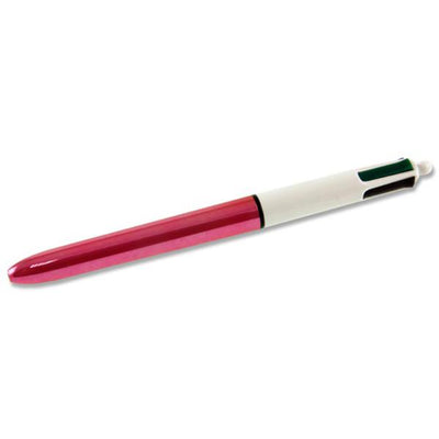BIC 4 Colour Ballpoint Pen - Shine - Pack of 3