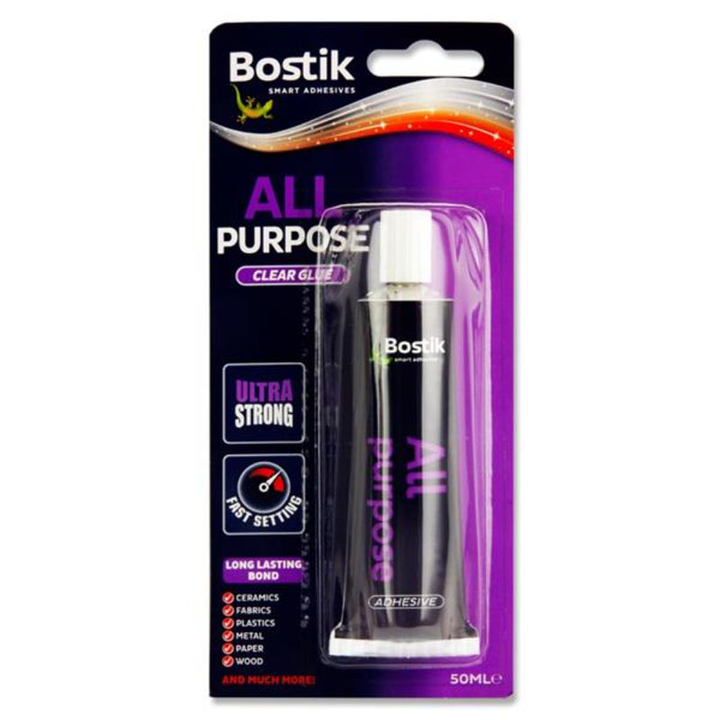 Bostik All Purpose Clear Glue - Ultra Strong - 50ml