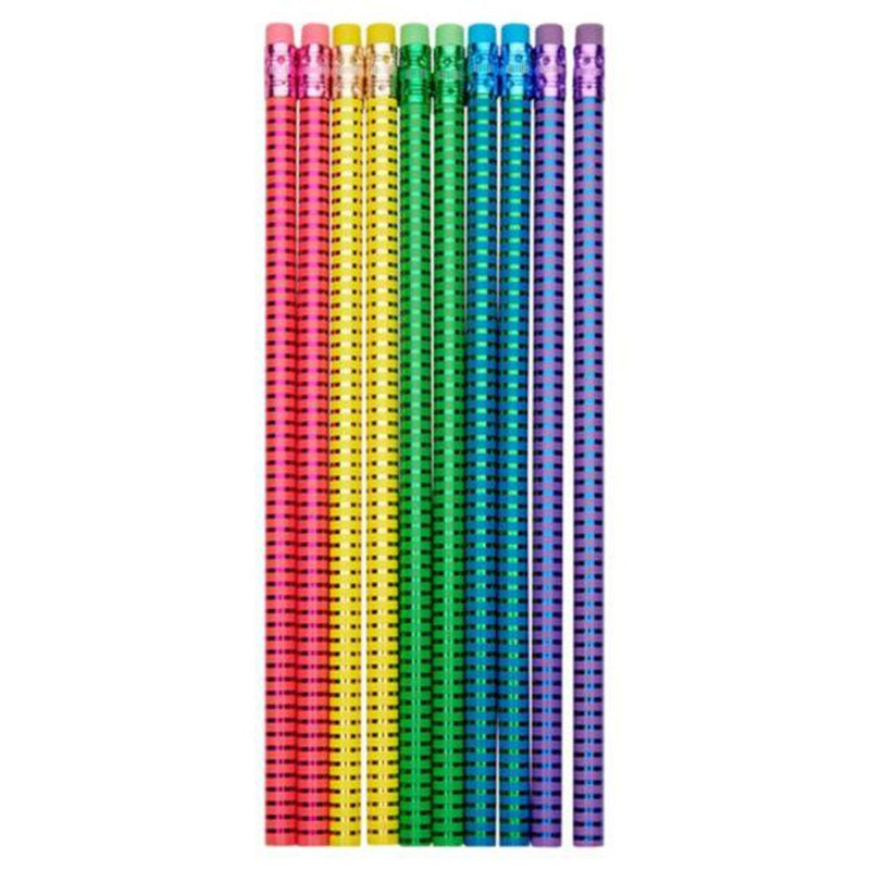 Emotionery Blingtastic Pencils with Erasers - Shine - Pack of 10