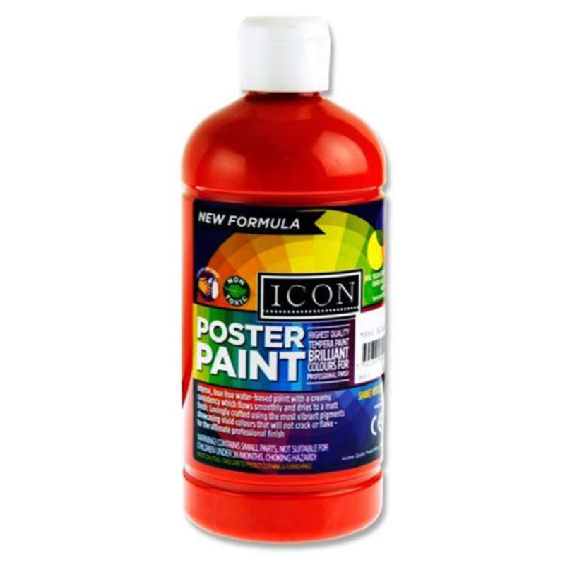 Icon Poster Paint - 500ml - Scarlet Red