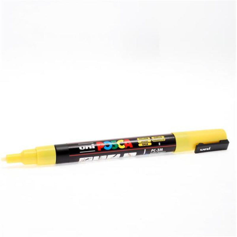 Uni Posca PC-3M Fine Line Bullet Tip Permanent Marker - Yellow