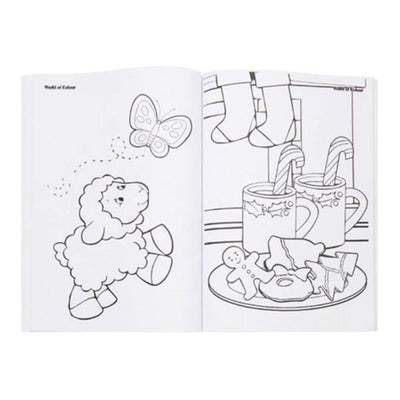 World of Colour A4 Perforated Colour Me Colouring Book - 96 Pages - Living the Life!