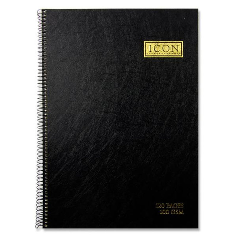 Icon A4 Spiral Hardcover Sketchbook - 100gsm - 120 Pages