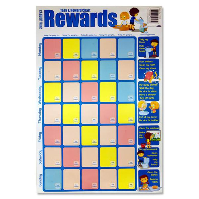Clever Kidz Wall Chart - Task & Reward Chart