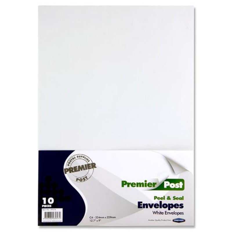 Premail C4 Envelopes - 324 x 229mm - White - Pack of 10