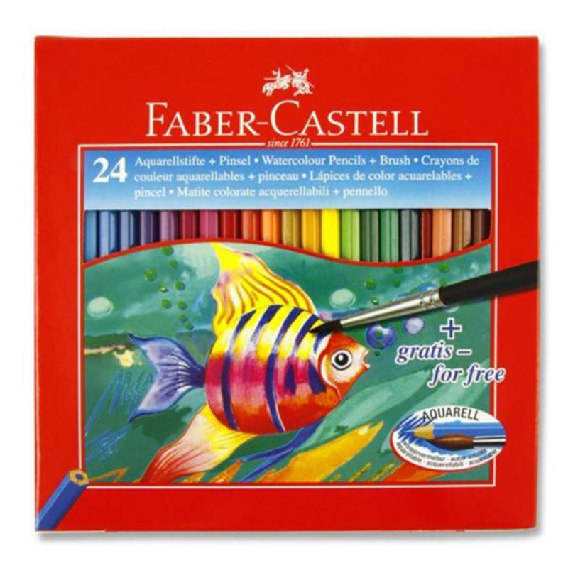 Faber-Castell Water Soluble Colour Pencils - Box of 24