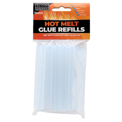 Icon Glue Gun Refills - 11mm x 100mm Large - Pack of 12