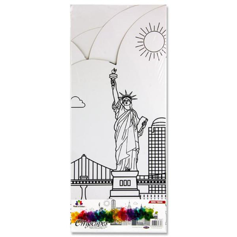 World of Colour Cityscapes Designs to Colour - New York
