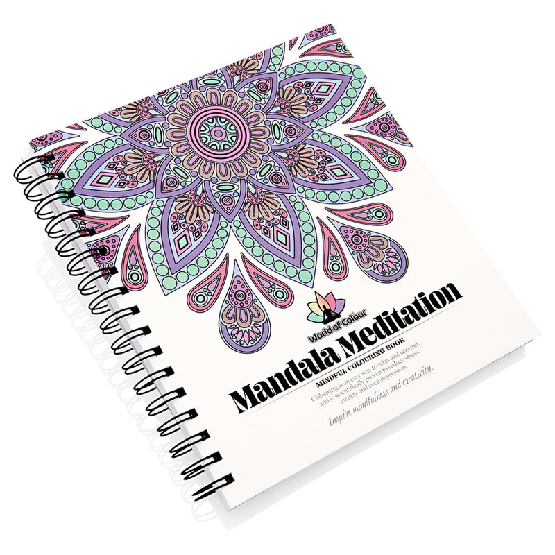 World of Colour Adult Colouring Book Mandala Meditation - 64 Designs - Series 1