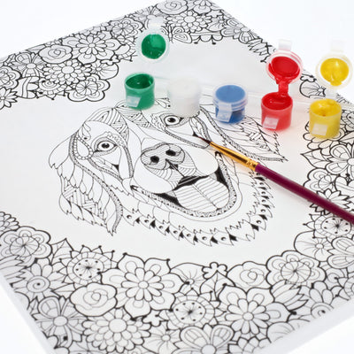 Icon Colour My Canvas - 250x300mm - Dog 1