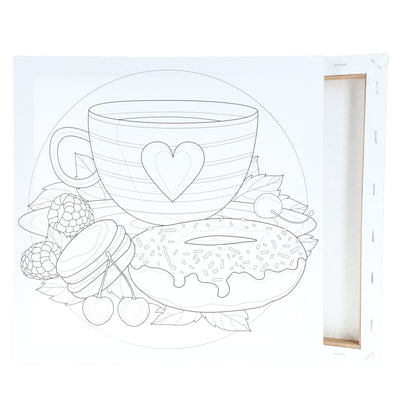 Icon Colour My Canvas - 300x300mm - Tea & Donuts