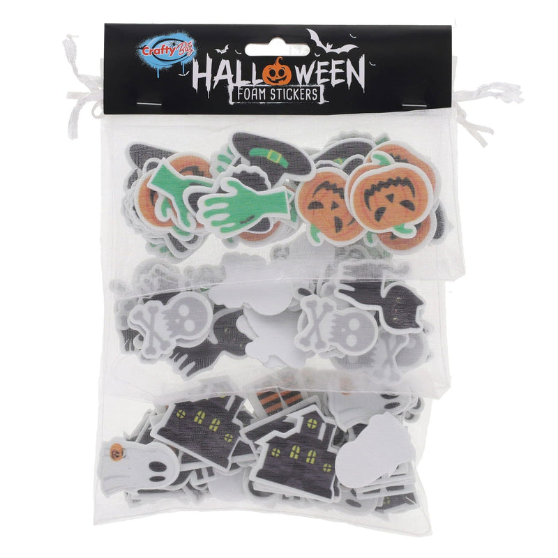 Crafty Bitz Halloween Foam Stickers - Assorted - Pack of 108