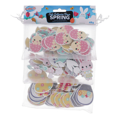 Crafty Bitz Foam Spring Self-Adhesive Stickers - 48g Bag